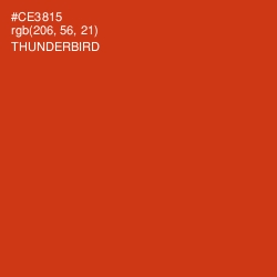 #CE3815 - Thunderbird Color Image
