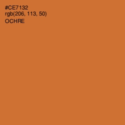 #CE7132 - Ochre Color Image