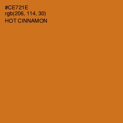 #CE721E - Hot Cinnamon Color Image