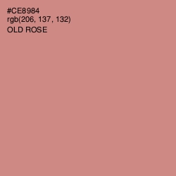 #CE8984 - Old Rose Color Image