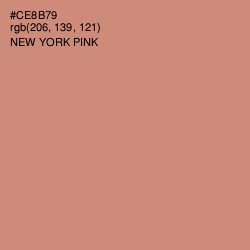 #CE8B79 - New York Pink Color Image