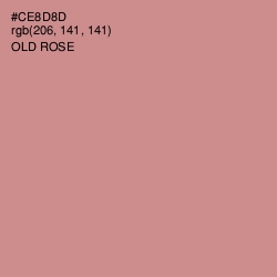 #CE8D8D - Old Rose Color Image