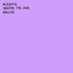 #CE9FF8 - Mauve Color Image