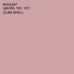 #CEA3A7 - Clam Shell Color Image