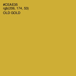 #CEAE35 - Old Gold Color Image