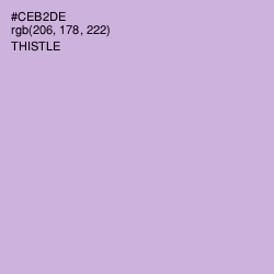 #CEB2DE - Thistle Color Image