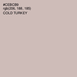 #CEBCB9 - Cold Turkey Color Image
