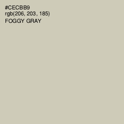 #CECBB9 - Foggy Gray Color Image