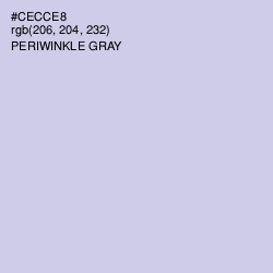 #CECCE8 - Periwinkle Gray Color Image
