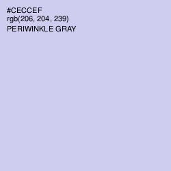 #CECCEF - Periwinkle Gray Color Image