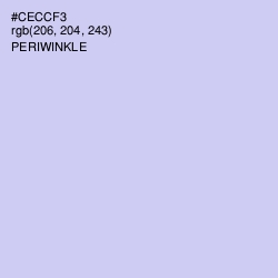 #CECCF3 - Periwinkle Color Image