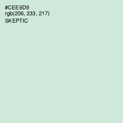 #CEE9D9 - Skeptic Color Image