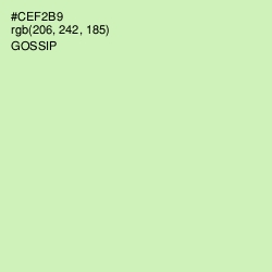 #CEF2B9 - Gossip Color Image