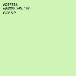 #CEF5B6 - Gossip Color Image