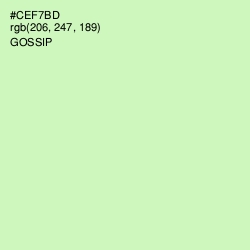 #CEF7BD - Gossip Color Image