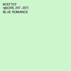 #CEF7CF - Blue Romance Color Image