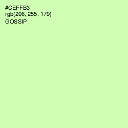 #CEFFB3 - Gossip Color Image