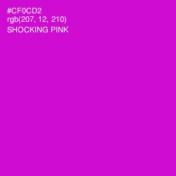#CF0CD2 - Shocking Pink Color Image