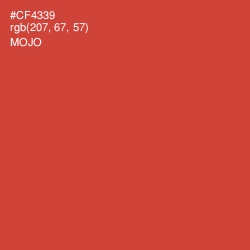 #CF4339 - Mojo Color Image