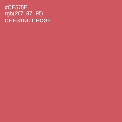 #CF575F - Chestnut Rose Color Image