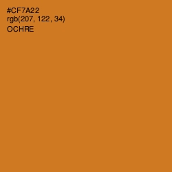 #CF7A22 - Ochre Color Image