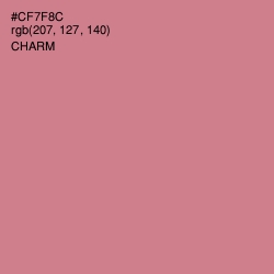 #CF7F8C - Charm Color Image