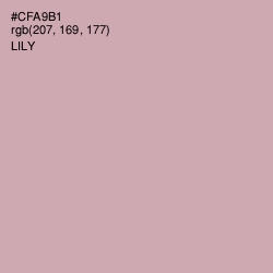 #CFA9B1 - Lily Color Image