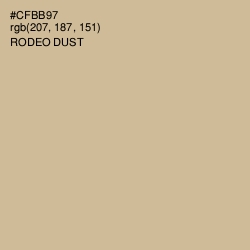 #CFBB97 - Rodeo Dust Color Image