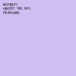 #CFBEF1 - Perfume Color Image