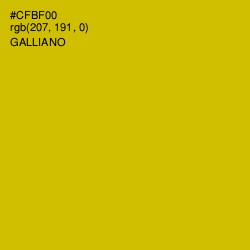 #CFBF00 - Galliano Color Image