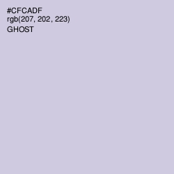 #CFCADF - Ghost Color Image