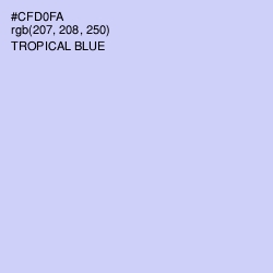 #CFD0FA - Tropical Blue Color Image