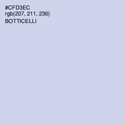 #CFD3EC - Botticelli Color Image