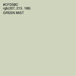 #CFD5BC - Green Mist Color Image