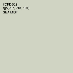 #CFD5C2 - Sea Mist Color Image