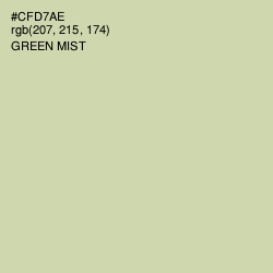 #CFD7AE - Green Mist Color Image