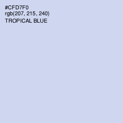 #CFD7F0 - Tropical Blue Color Image