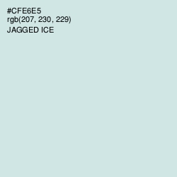#CFE6E5 - Jagged Ice Color Image