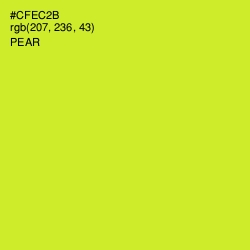 #CFEC2B - Pear Color Image