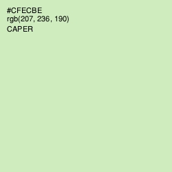 #CFECBE - Caper Color Image
