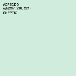 #CFECDD - Skeptic Color Image