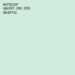 #CFECDF - Skeptic Color Image