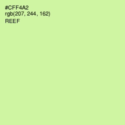 #CFF4A2 - Reef Color Image