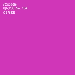 #D036B8 - Cerise Color Image