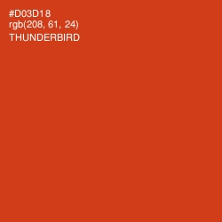 #D03D18 - Thunderbird Color Image