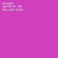 #D040BD - Brilliant Rose Color Image