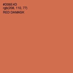 #D06E4D - Red Damask Color Image