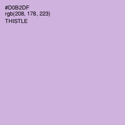 #D0B2DF - Thistle Color Image