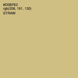#D0BF82 - Straw Color Image