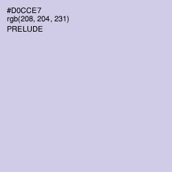 #D0CCE7 - Prelude Color Image